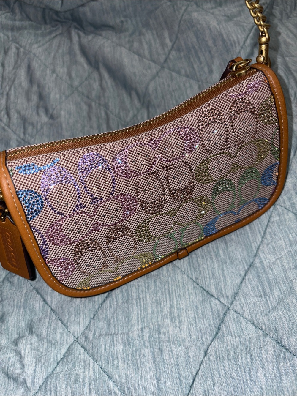 Coach Swinger 20 Rainbow Signature jacquard like new (authentic) - Picture 7 of 7